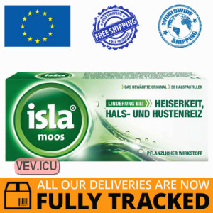  Isla Moos 30 lozenges — Made in Germany  — Free Delivery