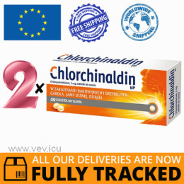 2 x CHLORCHINALDIN VP 40 TABS - MADE IN CANADA - FREE SHIPPING 