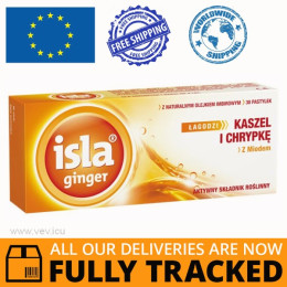 ISLA GINGER 30 LOZENGES - MADE IN GERMANY - FREE SHIPPING