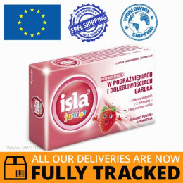 ISLA JUNIOR STRAWBERRY FLAVOR 20 LOZENGES -☑️