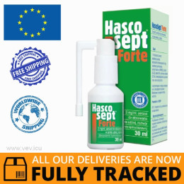 Hascosept Forte aerosol 30ml — Made in Poland — Free Delivery
