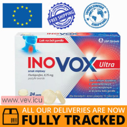 Inovox Ultra, with mint flavor, 24 lozenges — Made in Poland — Free Delivery
