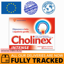 Cholinex Intense Blackberry 20 lozenges — Made in Poland — Free Delivery Cholinex Intense Blackberry 20 lozenges — Made in Poland — Free Delivery