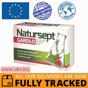 Natur-Sept Throat, 18 lozenges — Made in Poland by Aflofarm — Free Delivery