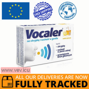 Vocaler, honey, lemon, 12 lozenges — Made in Poland by Aflofarm — Free Delivery