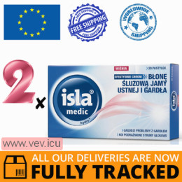 Isla Medic Voice 2p x 20 lozenges — Made in Germany  — Free Delivery
