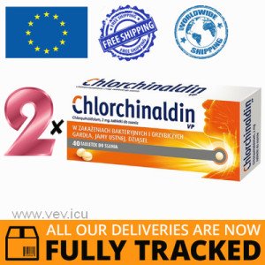 2 x CHLORCHINALDIN VP 40 TABS - MADE IN CANADA - FREE SHIPPING 