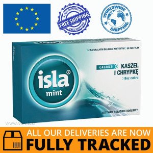 ISLA MINT 60 LOZENGES - MADE IN GERMANY - FREE SHIPPING ISLA MINT 60 LOZENGES - MADE IN GERMANY - FREE SHIPPING