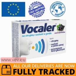 Vocaler, black currant, 12 lozenges — Made in Poland by Aflofarm — Free Delivery