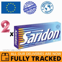 2 x SARIDON 20 TABS — MADE IN GERMANY — FREE SHIPPING