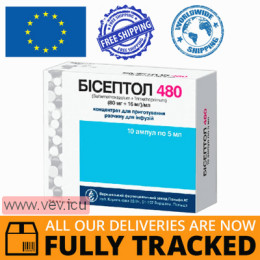 Biseptol 480 concentrate for the preparation of solution for infusion 80 mg + 16 mg in ampoules of 5 ml 10 pcs — Made in Poland — Free Delivery