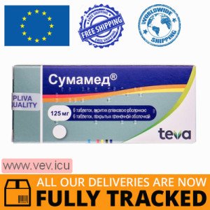 Sumamed 125mg 6 tablets — Made in Croatia — Free Delivery