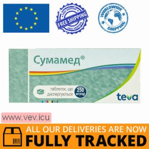 Sumamed 250mg 6 dispersible tablets — Made in Croatia — Free Delivery