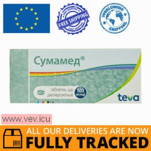 Sumamed 500mg 3 dispersible tablets — Made in Croatia — Free Delivery