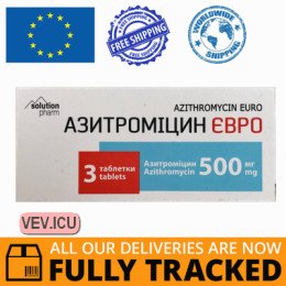 Azithromycin Euro 500mg 3 tablets — Made in India — Free Delivery 