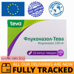 Fluconazole-Teva 100mg 10 capsules — Made in Hungary — Free Delivery