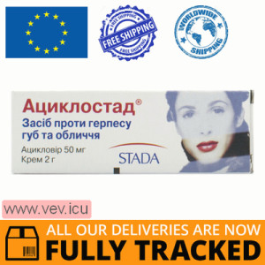 Aciclostad aciclovir (acyclovir) cream 5% 2g — Made in Germany — Free Delivery