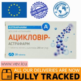 Aciclovir - Astrapharm (acyclovir) 200mg 20 tablets — Made in Ukraine — Free Delivery