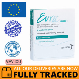 Evra patch, transdermal therapeutic system 3 pcs — Made in Belgium — Free Delivery