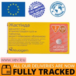 Zhastinda 2mg/0.03mg 63 tablets — Made in Spain — Free Delivery