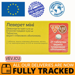 Leverett Mini 0.1mg / 0.02mg, 21 tablets — Made in Spain — Free Delivery