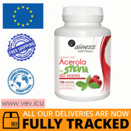 Aliness Acerola With Stevia For Sucking 120 tablets — Made in Poland — Free Delivery