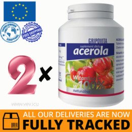 2 x ACEROLA GRIPOVITA 60 TABS - MADE IN POLAND - FREE SHIPPING 
