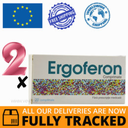 2 x ERGOFERON 20 TABS — MADE IN LITHUANIA — FREE SHIPPING