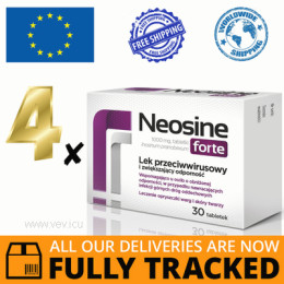 4 x NEOSINE FORTE 1000MG 30 TABS - MADE IN POLAND - FREE SHIPPING