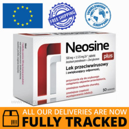 NEOSINE PLUS 500 MG + 3,125 MG 50 TABS - MADE IN POLAND- FREE SHIPPING