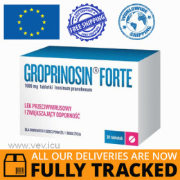 GROPRINOSIN FORTE 1000MG 30 TABS - MADE IN POLAND- FREE SHIPPING 