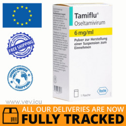 TAMIFLU POWDER FOR ORAL SUSPENSION 6MG/ML — MADE IN SWITZERLAND — FREE SHIPPING
