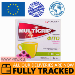 Multigrip Phyto with Echinacea + Vitamin C 10 sachets — Made in Ukraine — Free Delivery 