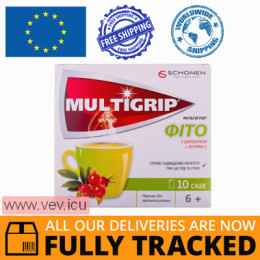 Multigrip Phyto with Rosehip + Vitamin C 10 sachets — Made in Ukraine — Free Delivery 