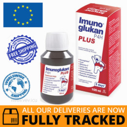 IMUNOGLUKAN P4H PLUS 100 ML SYROP - MADE IN SLOVAKIA - FREE SHIPPING