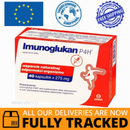 IMUNOGLUKAN P4H 40 CAPS — MADE IN SLOVAKIA — FREE SHIPPING