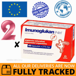 2 x IMUNOGLUKAN P4H 40 CAPS - MADE IN SLOVAKIA - FREE SHIPPING