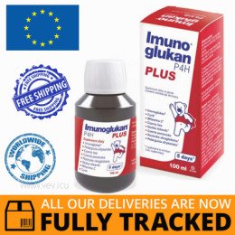IMUNOGLUKAN P4H PLUS 100 ML SYROP - MADE IN SLOVAKIA - FREE SHIPPING