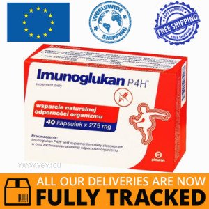 IMUNOGLUKAN P4H 40 CAPS — MADE IN SLOVAKIA — FREE SHIPPING
