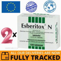 2 x ESBERITOX N 100 TABS — MADE IN GERMANY- FREE SHIPPING
