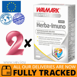 2 x HERBA IMUNO RAPID WITH ZINC AND VITAMIN C 30 TABS - MADE IN CZECH REPUBLIC- FREE SHIPPING