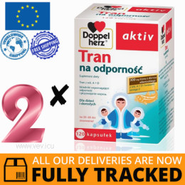2 x DOPPELHERZ AKTIV TRAN FOR RESISTANCE 120 CAPS - MADE IN GERMANY - FREE SHIPPING 2 x DOPPELHERZ AKTIV TRAN FOR RESISTANCE 120 CAPS - MADE IN GERMANY - FREE SHIPPING