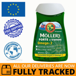 MOLLERS FORTE WITH COD LIVER OIL 112 CAPS - MADE IN NORWEGIA - FREE SHIPPING