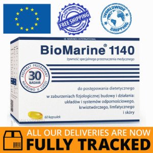 BIOMARINE 1140 60 CAPS - MADE IN POLAND - FREE SHIPPING