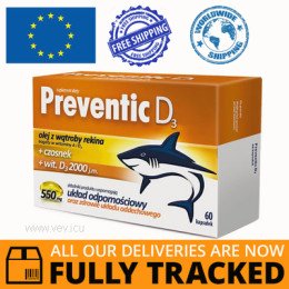 PREVENTIC D3 60 CAPS - MADE IN POLAND - FREE SHIPPING 
