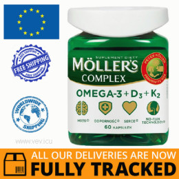 MOLLERS COMPLEX 60 CAPS - MADE IN NORWEGIA - FREE SHIPPING