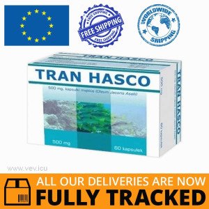 TRAN HASCO 500 MG, 60 CAPS - MADE IN POLAND - FREE SHIPPING