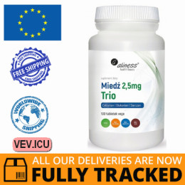 Aliness Copper Trio 2.5 mg 100 tablets — Made in Poland — Free Delivery