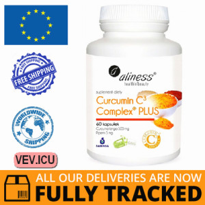 Aliness Curcumin C3 Complex Plus 60 capsules — Made in Poland — Free Delivery