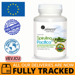 Aliness Spirulina Pacifica, 180 tablets — Made in Poland — Free Delivery
